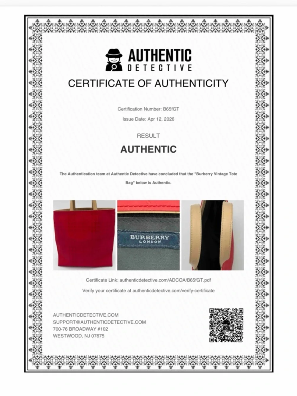 Vintage Burberry Nova Check Mini Tote Canvas Leather Handles Authenticated - Picture 15 of 15